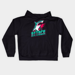 Shark attacking Kids Hoodie